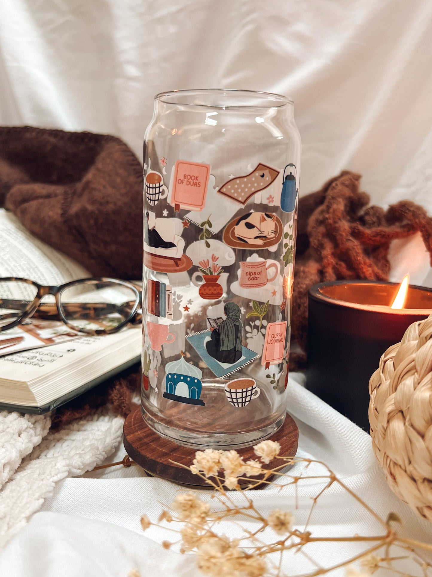 Cozy Day Glass Cup