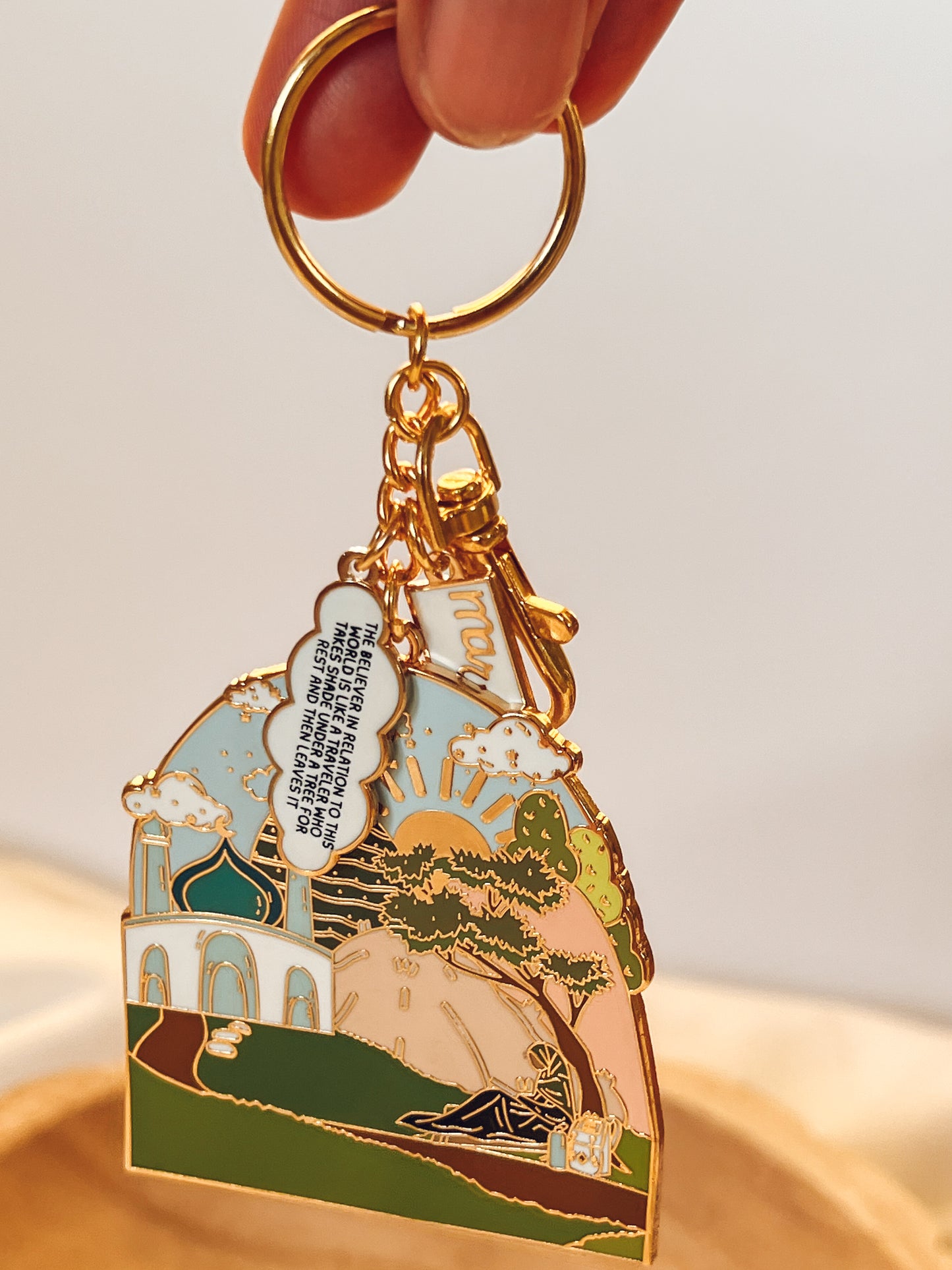 The Believer In This Dunya Enamel Keychain