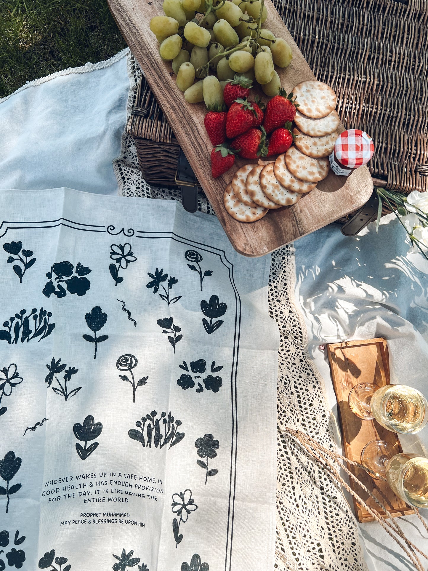 A World Of Blessings Tea Towel
