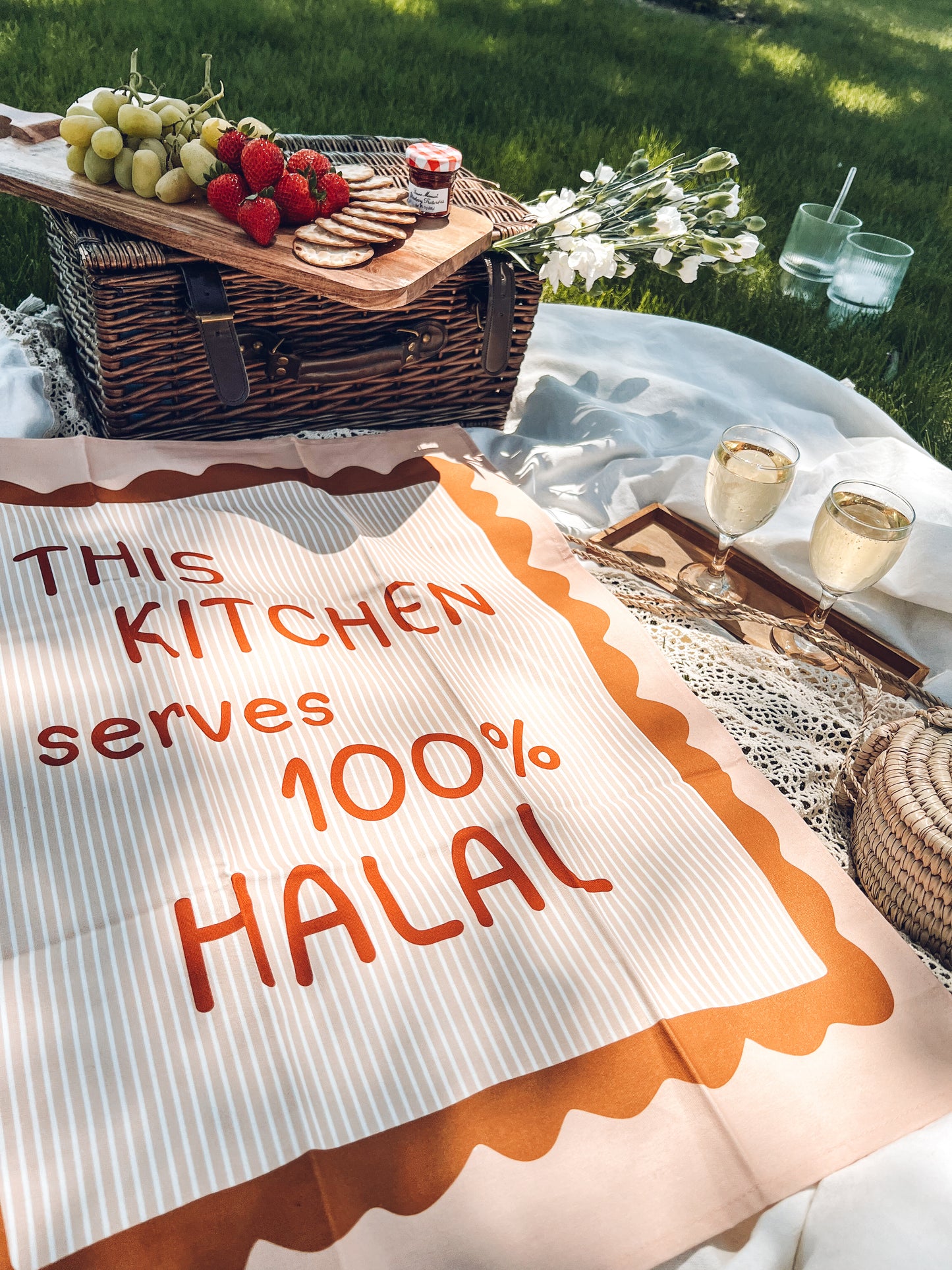 Serving Halal Tea Towel