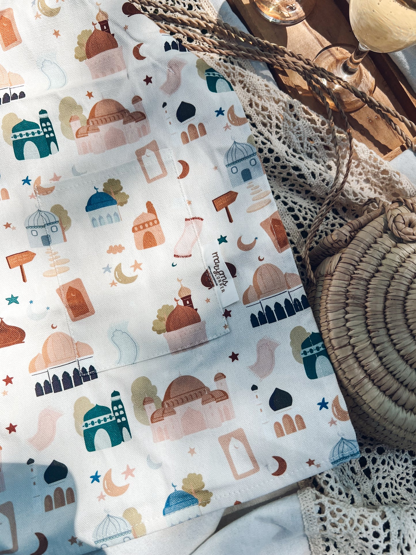 Lets Go To Mosque Child Apron