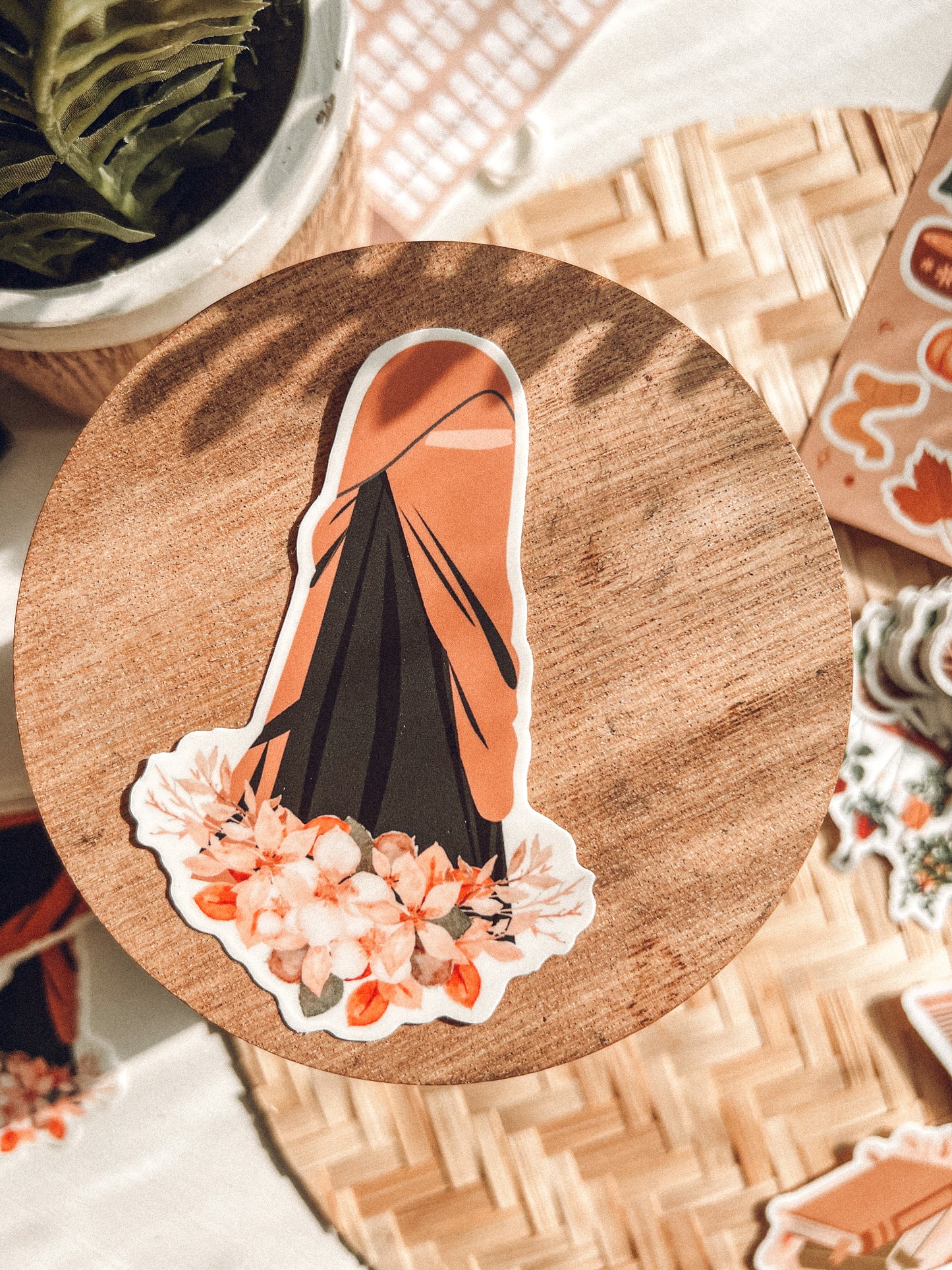 Flower Niqabi Sticker