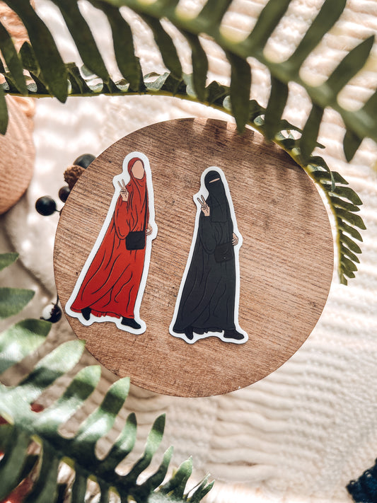 Hijabi (Orange) Sticker