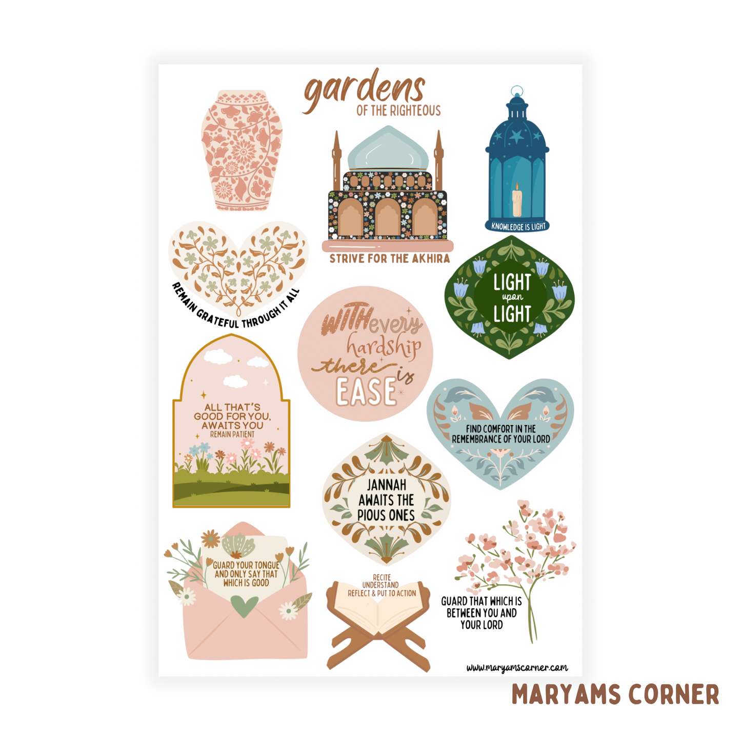 Gardens Of Righteous Sticker Sheet