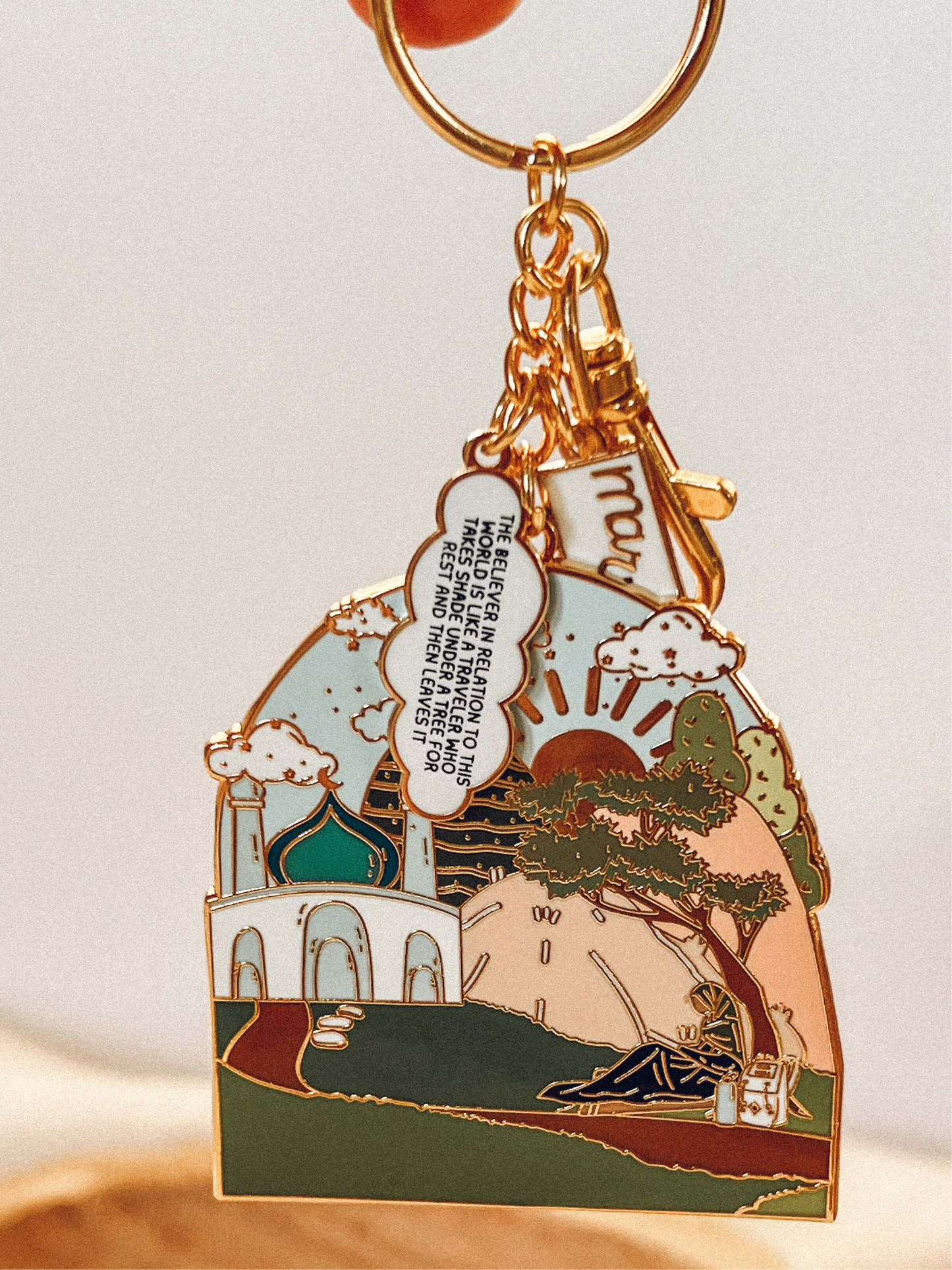 The Believer In This Dunya Enamel Keychain