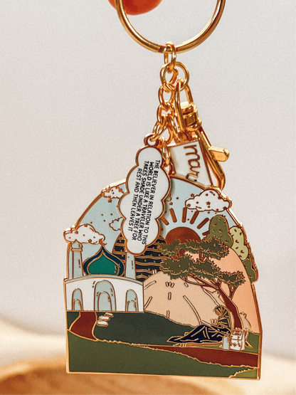 The Believer In This Dunya Enamel Keychain