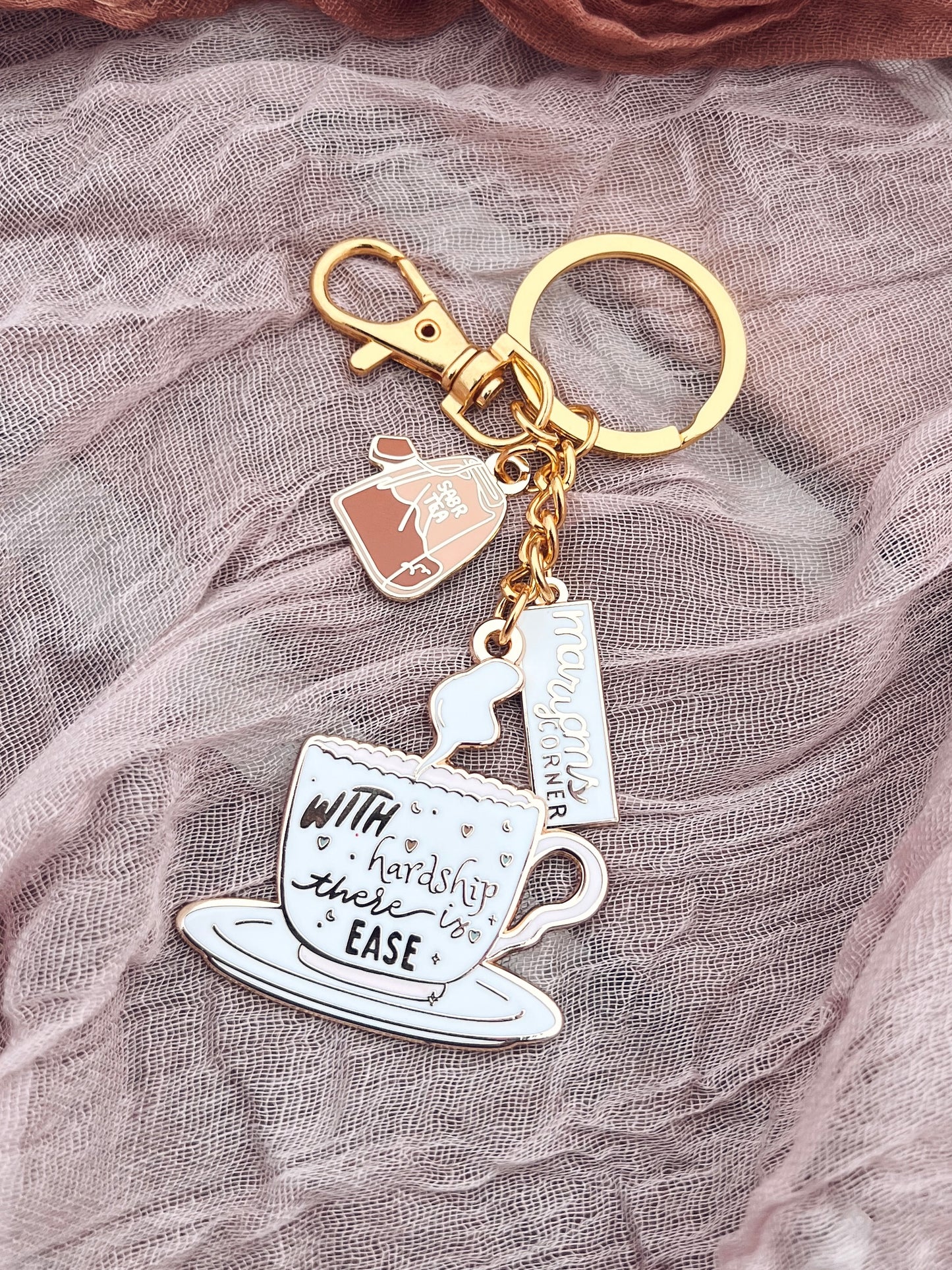 With Every Hardship There is Ease Keychain