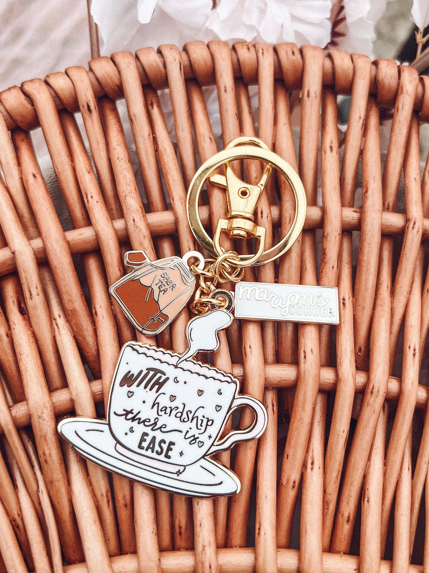 With Every Hardship There is Ease Keychain