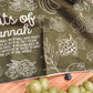 Fruits of Jannah Tea Towel