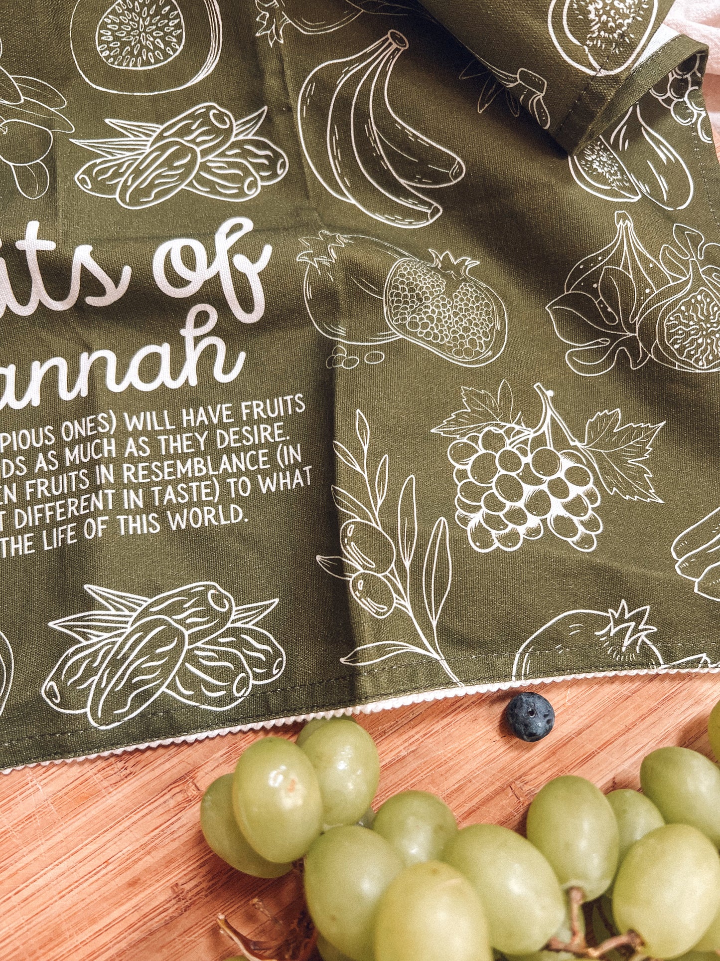 Fruits of Jannah Tea Towel