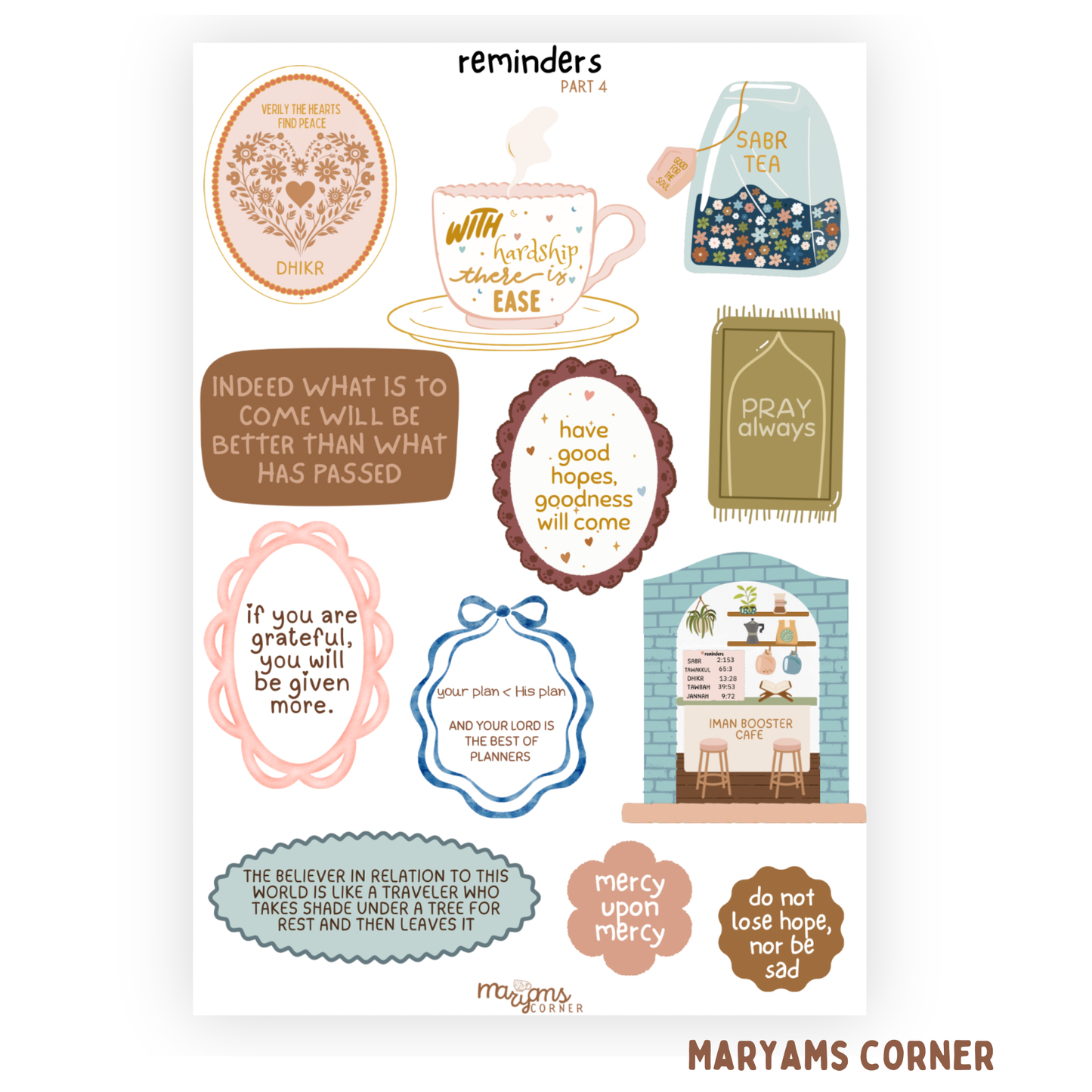 Reminders Sticker Sheet Set