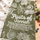 Fruits of Jannah Tea Towel