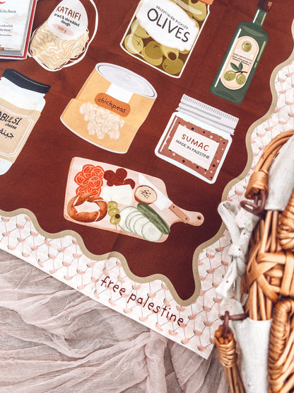 Palestine Cuisine Tea Towel