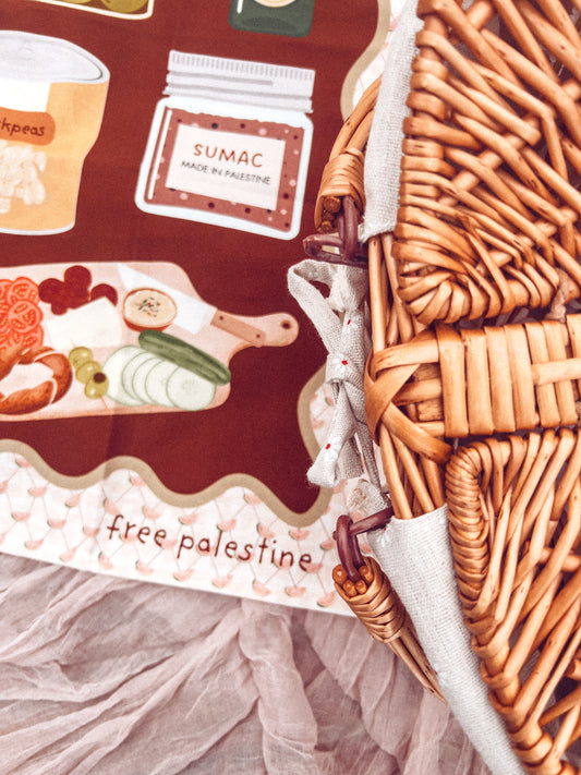 Palestine Cuisine Tea Towel