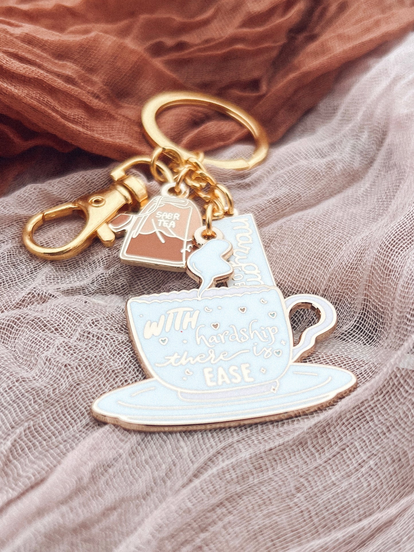 With Every Hardship There is Ease Keychain