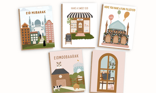 Eid Greeting Card Set