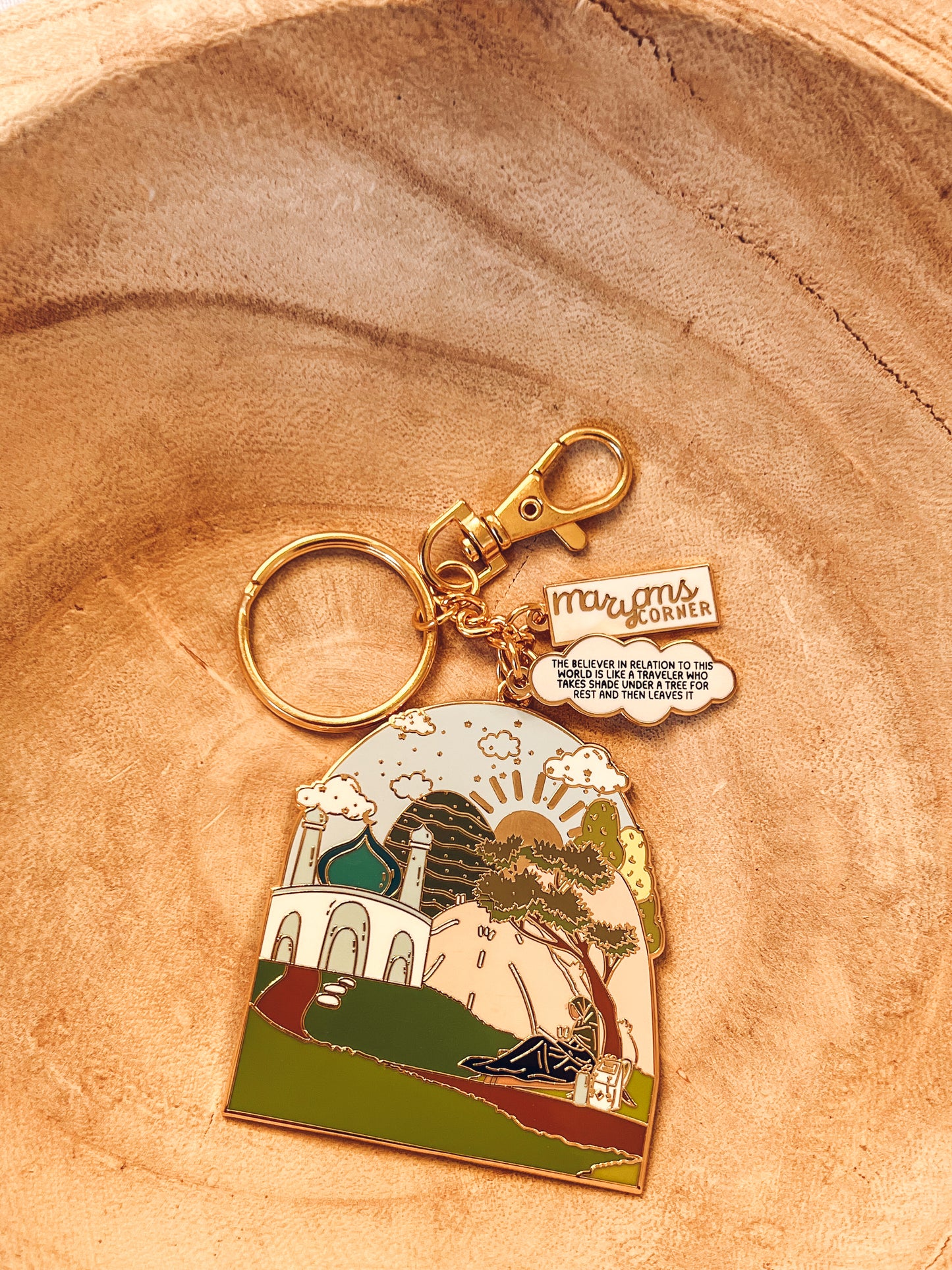 The Believer In This Dunya Enamel Keychain