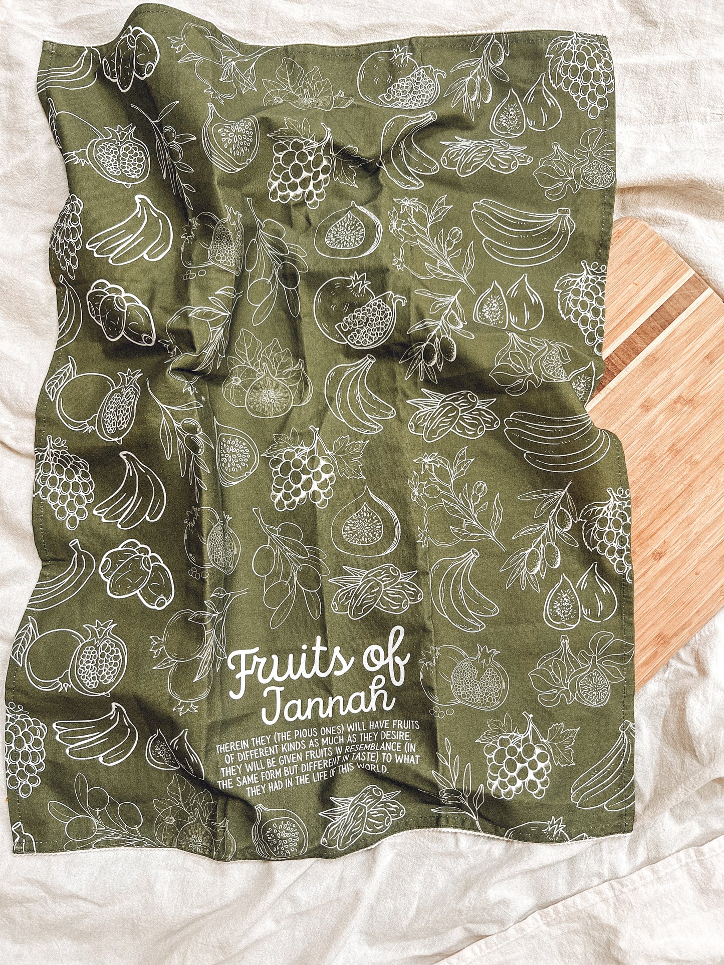 Fruits of Jannah Tea Towel