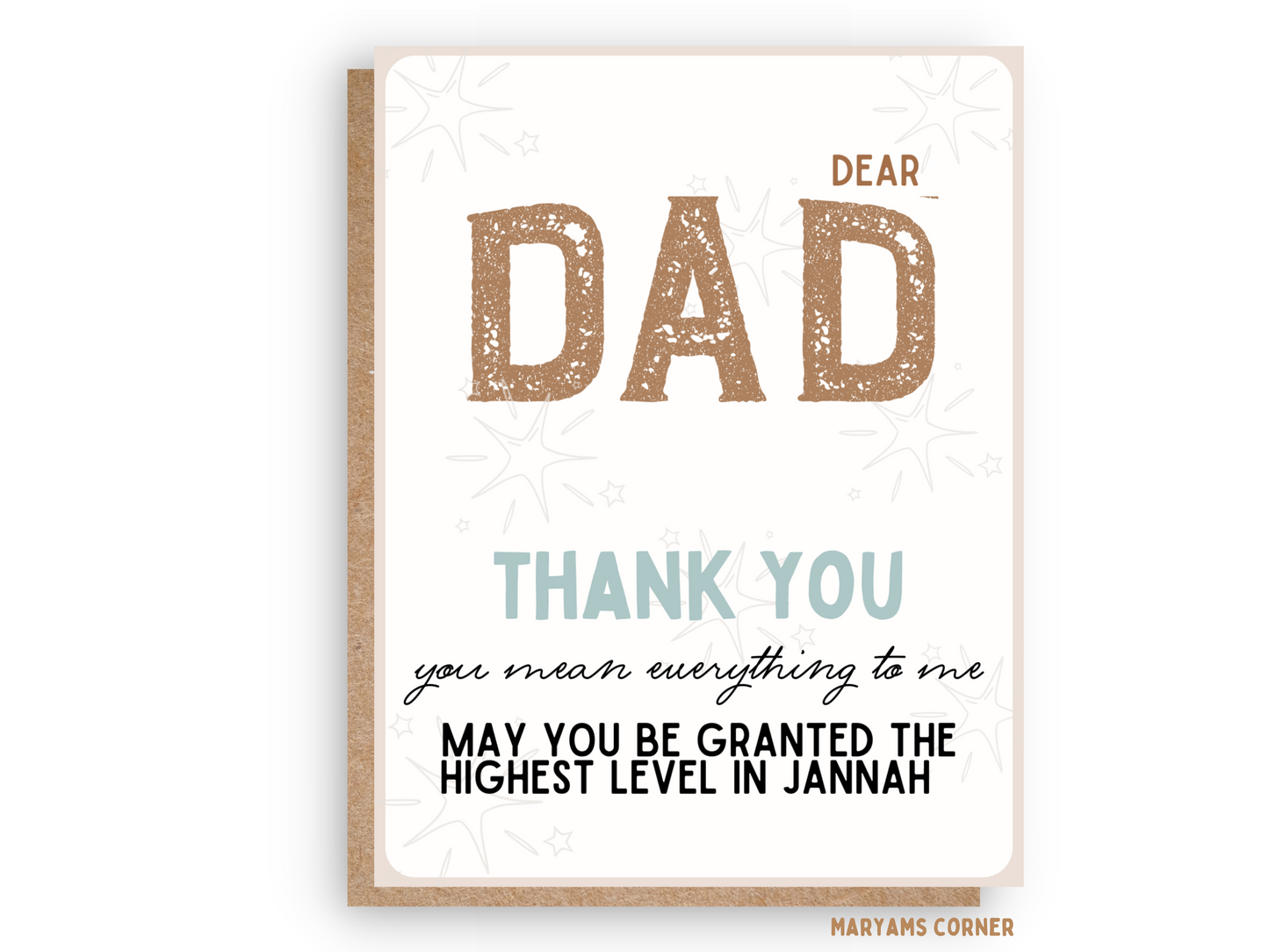 Dear Dad Card