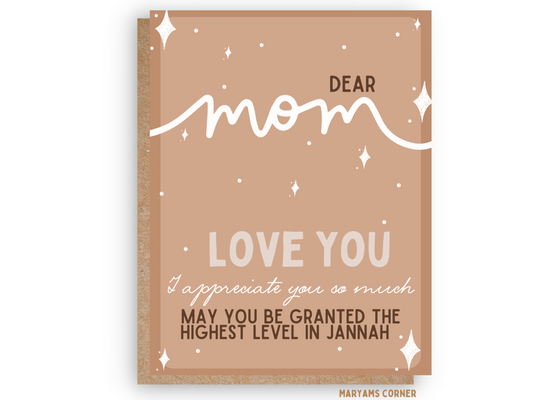 Dear Mom Card