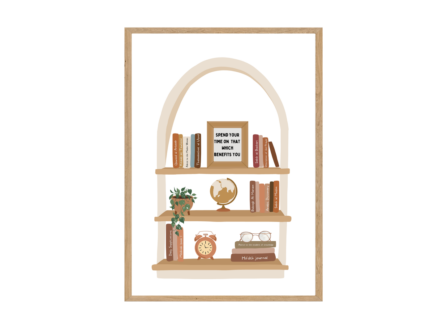 Bookshelf Art Print