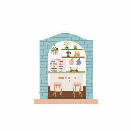 Iman Booster Cafe Sticker