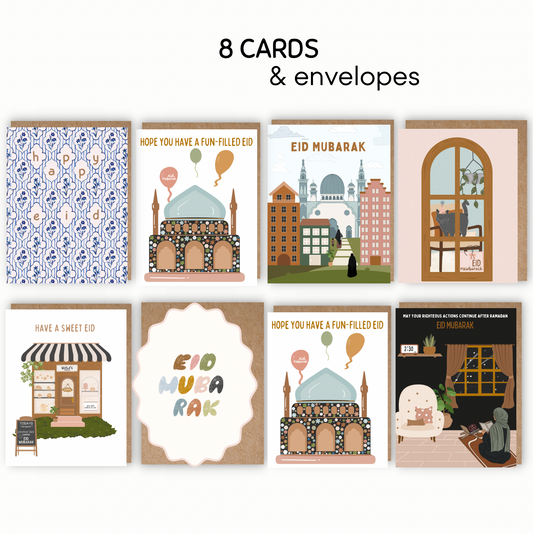 Eid Greeting Card Set