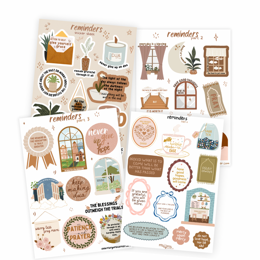 Reminders Sticker Sheet Set