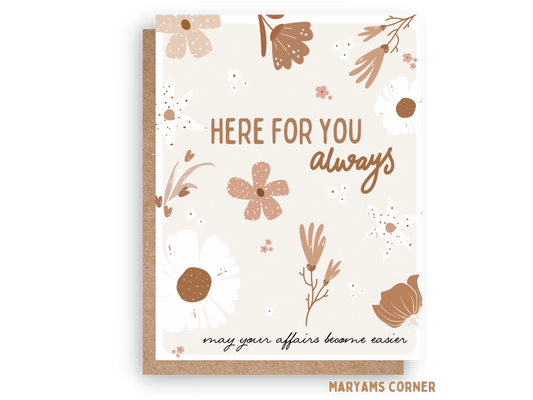 Here For You Always Card