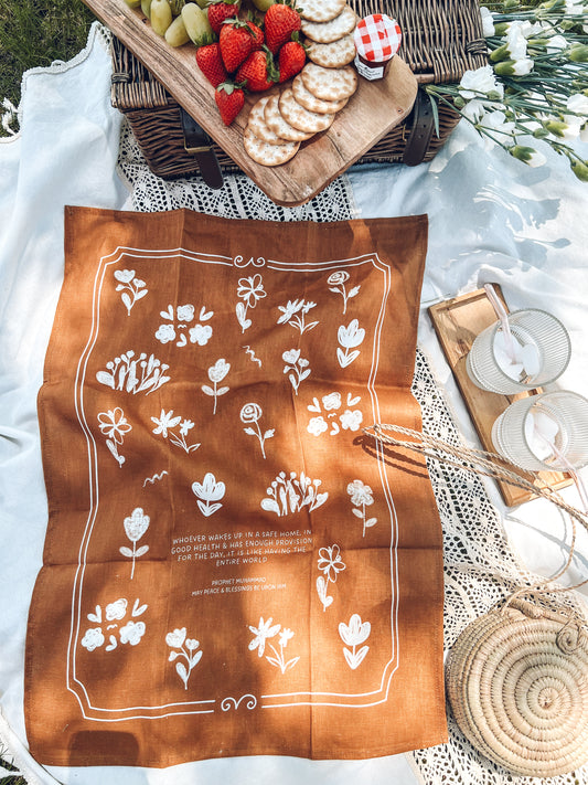 A World Of Blessings Tea Towel