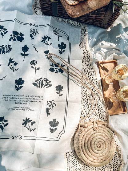 A World Of Blessings Tea Towel