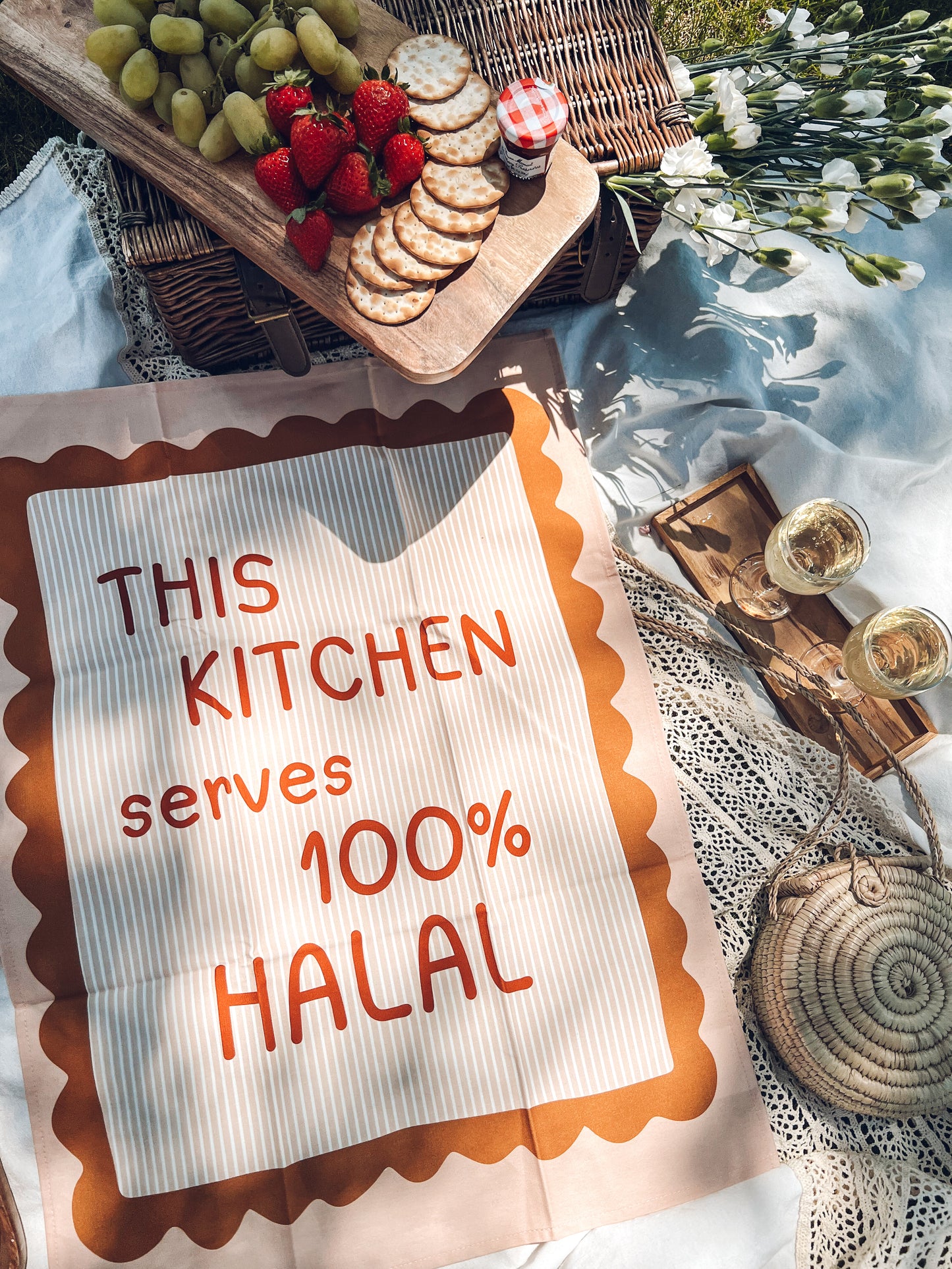 Serving Halal Tea Towel
