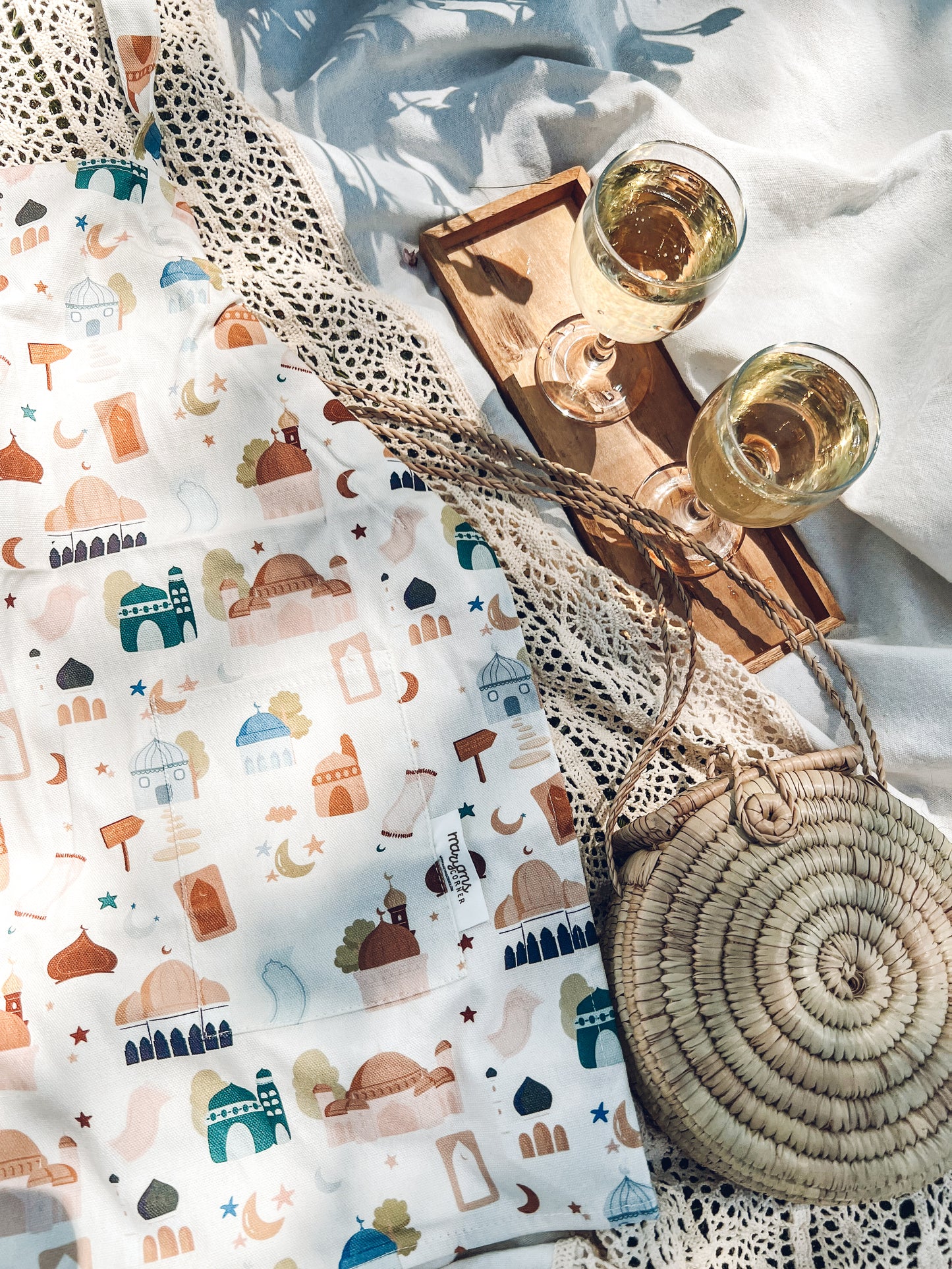 Lets Go To Mosque Adult Apron