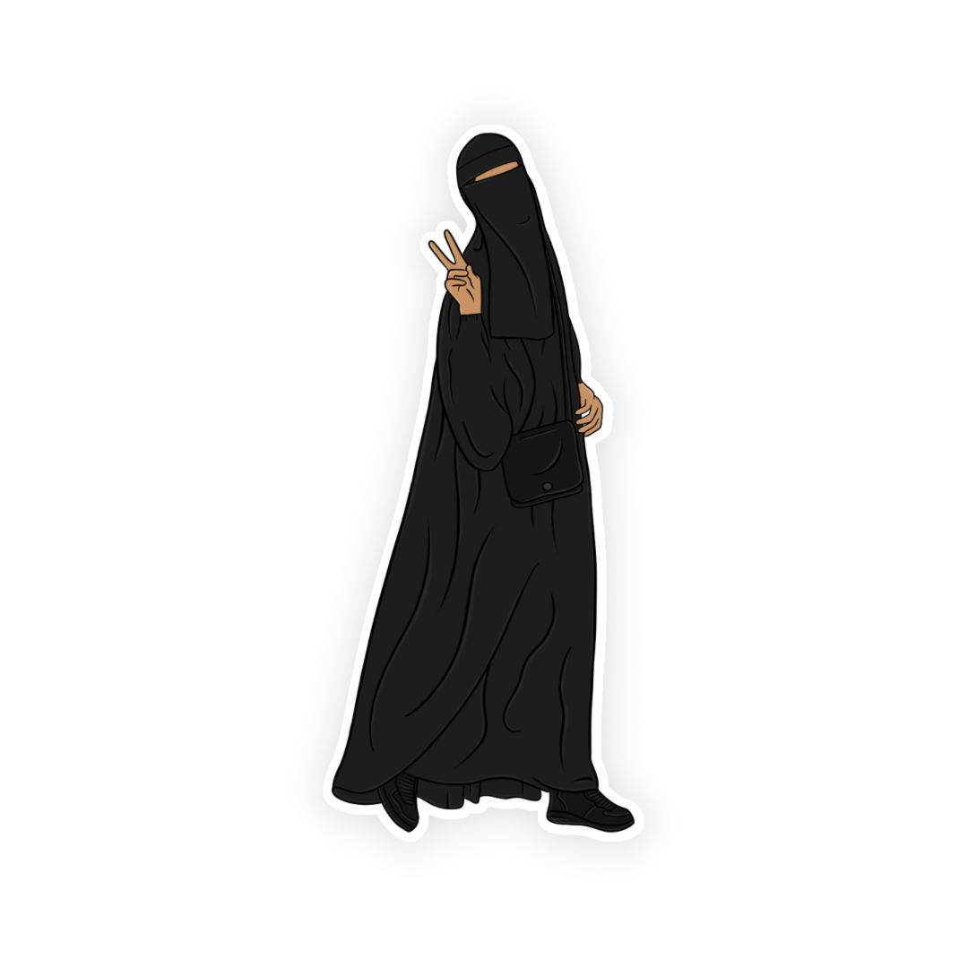 Niqab Muslimah Sticker