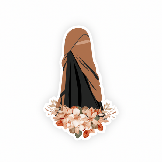 Flower Niqabi Sticker