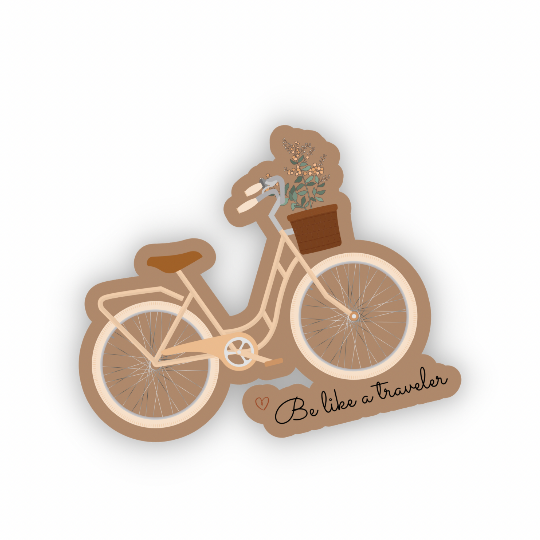 Be Like A Traveler Bike Sticker