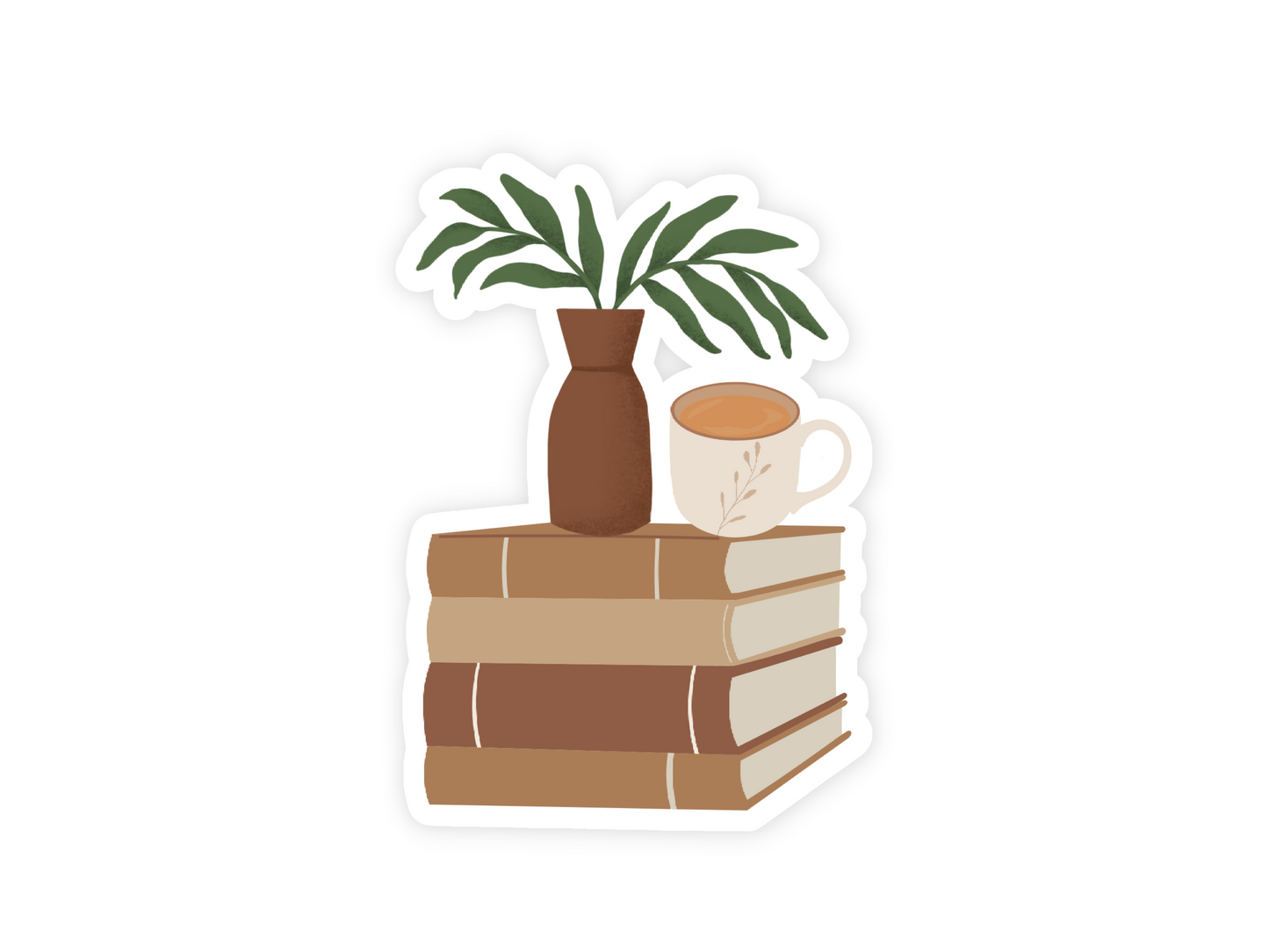 Coffee and Books Sticker