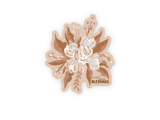 Count Your Blessings Sticker