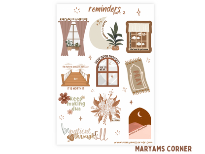 Reminders Sticker Sheet Set