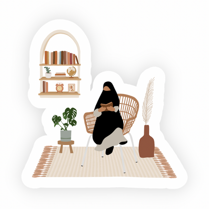 Boho Reading Nook Sticker