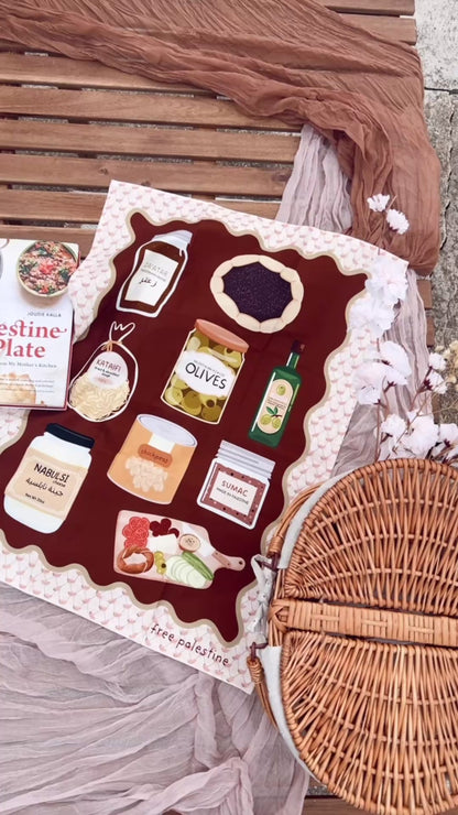 Palestine Cuisine Tea Towel