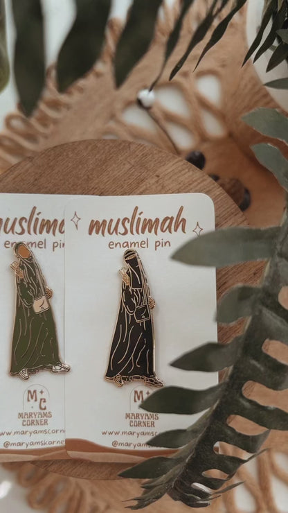 Niqab Enamel Pin