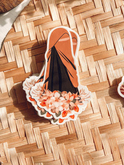 Flower Niqabi Sticker
