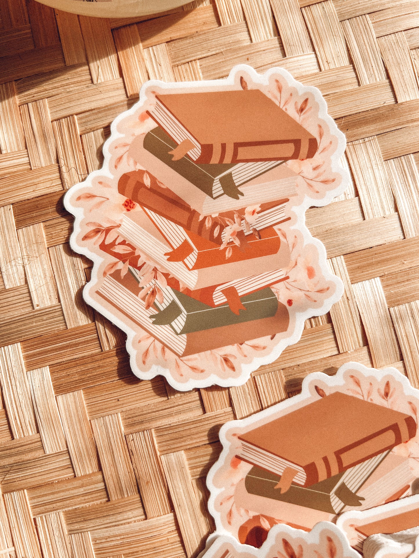 Floral Book Sticker