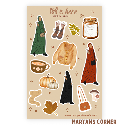 Fall Is Here Sticker Sheet