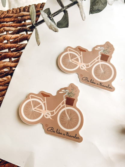 Be Like A Traveler Bike Sticker