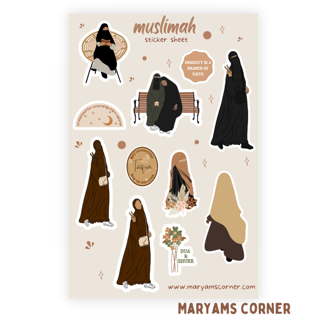 Muslimah Sticker Sheet