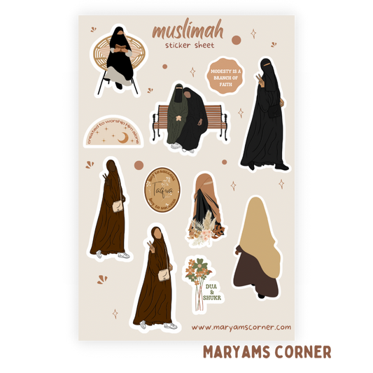 Muslimah Sticker Sheet