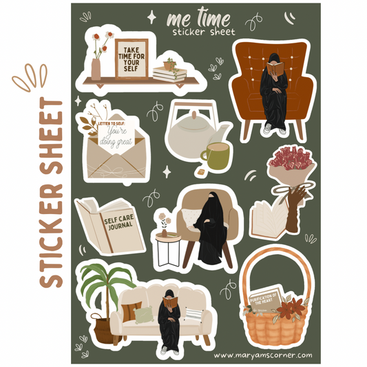 Me Time Sticker Sheet