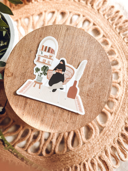 Boho Reading Nook Sticker